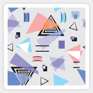 Triangles geometric pattern Sticker